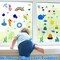 4Pcs Summer Gel Window Clings Colorful Seasonal Toddlers Window Jelly Stickers